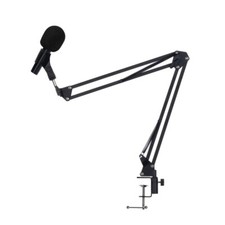 LIVIVO Adjustable Microphone Arm Stand, Desktop Mic Support, Audio Equipment