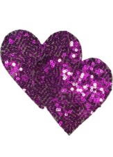 Sequin Heart Elbow Patches