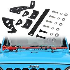 Hi Lift Jack Mount Hood Door Hinge Bracket Kit for 2007-2018 Jeep Wrangler JKU