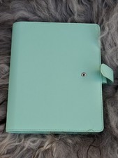 Filofax Saffiano Personal Compact Zip Organizer mint green new Dated Planner