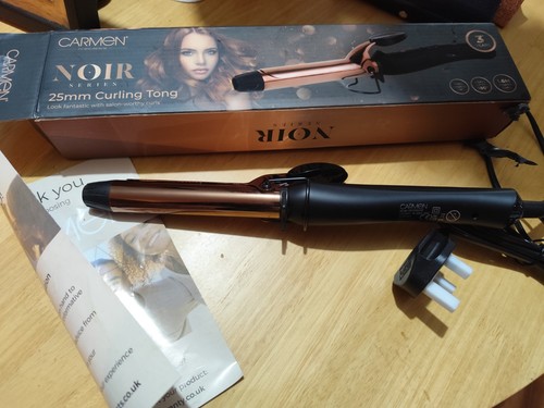 Carmen noir 25mm curling tong - 25mm,