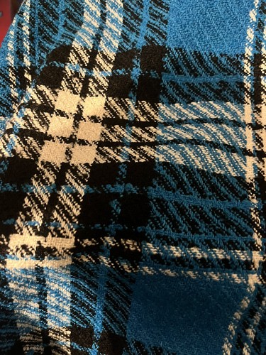 Metres blue tartan - metres,