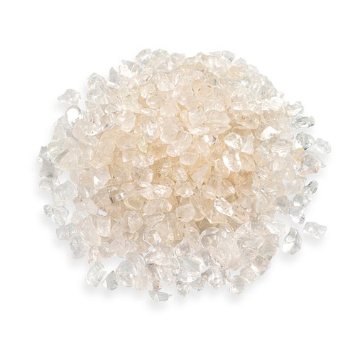Clear quartz crystal - clear, chips