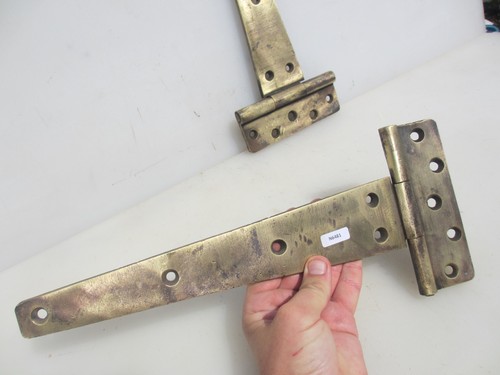 Antique brass door - door, hinges
