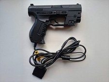 Joytech Sharp Shooter Pro Black Light Gun for Sony PlayStation PS1 PS2 Guncon