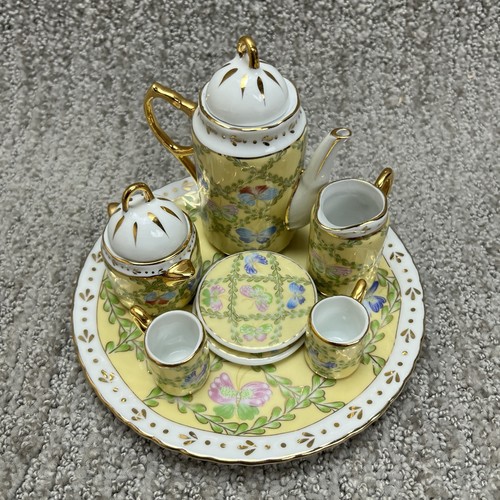 Vintage mini porcelain tea set - mini,