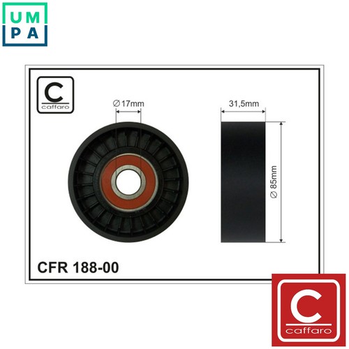 Tensioner pulley vribbed belt - pulley,