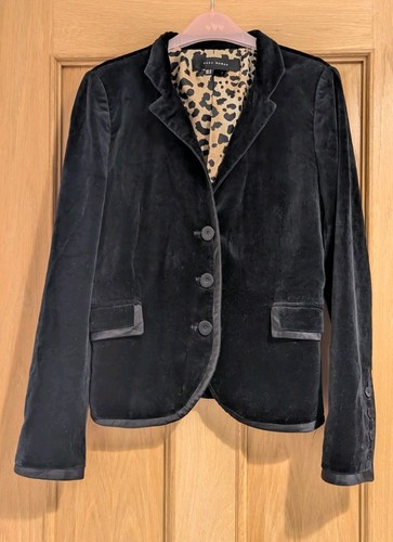 Zara black velvet blazer - blazer, size