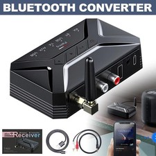 Wireless Bluetooth 5.3 Transmitter Receiver Audio HiFi Music Adapter AUX To RCA