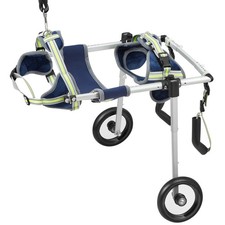 Uimoso 2 Wheels Pet Wheelchair for Back Legs Dog Wheelchair/Cart Adjustable(S)
