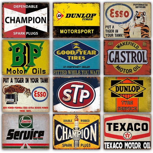 Metal garage signs vintage - metal,