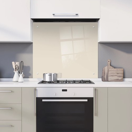 Coloured glass splashback with - coloured,