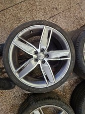 18" GENUINE AUDI A1 S1 S-LINE ALLOY WHEEL RIM WITH TYRES (FACELIFT) NEED REFURB