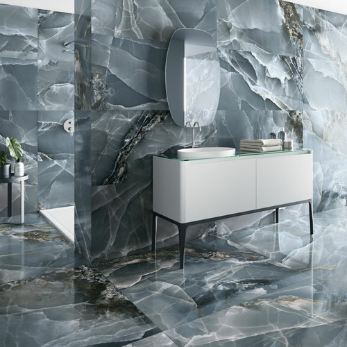 Onyx blue polished porcelain - onyx,