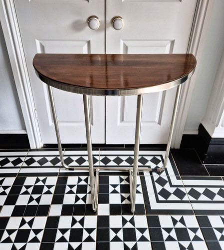 Modern demi lune console table - modern, demi-lune