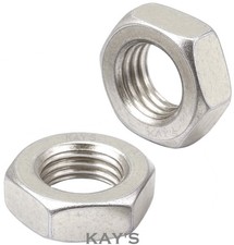 UNF THIN NUTS HEXAGON HALF