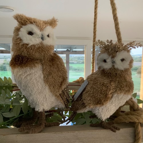 Standing owl figurine soft - standing,