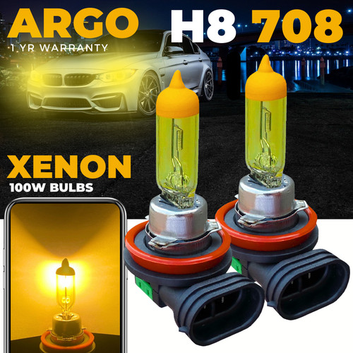 Xenon yellow headlight - h8,