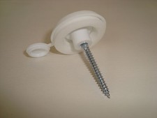 Polycarbonate Roof Sheet Fixing Buttons White Pack Of 10 for 25mm Thick Sheets