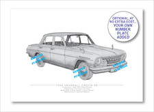 Vauxhall Cresta PB hand-drawn