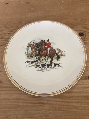 Hunting scene plate inch - scene, 10