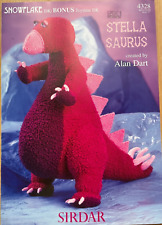 Alan Dart Stella Saurus KNITTING PATTERN Dinosaur toy 48cm tall Sirdar 4328