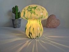 Glass Mushroom Table Lamp