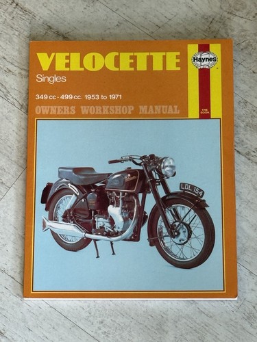 Haynes manual 186 velocette - manual,