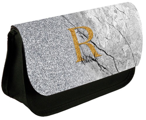 Personalised black pencil case - pencil,