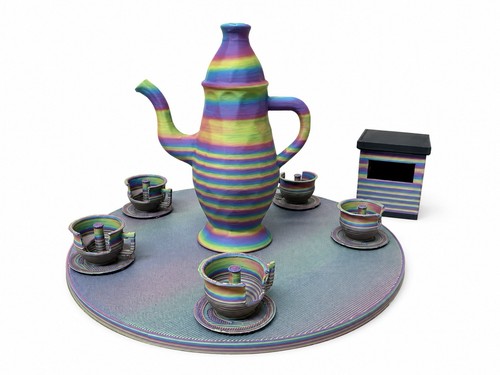 Model fairground tea pot - model,