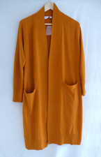 Ben de Lisi mustard long sleeve open Long Cardi Coat Size 14 Label M