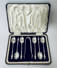 Set of 6 Antique Solid