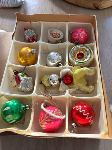 Vintage glass christmas - vintage,
