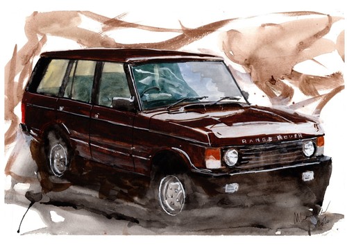 Painting range rover - of, a