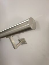 Handrail Stair Rail - Stainless Steel 304 with Square Brackets & Flat Ends