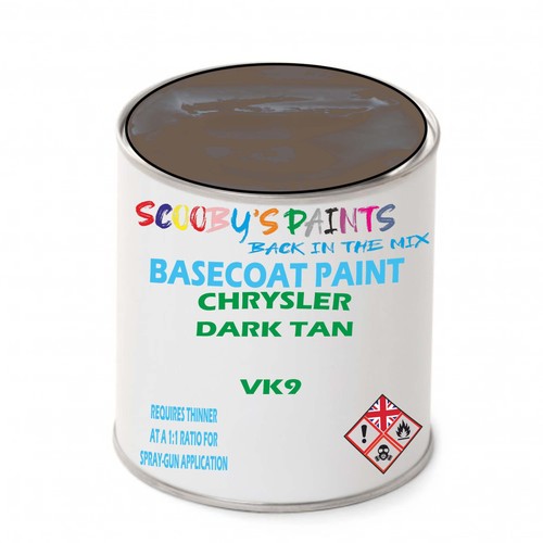 For chrysler dark tan - dark, paint
