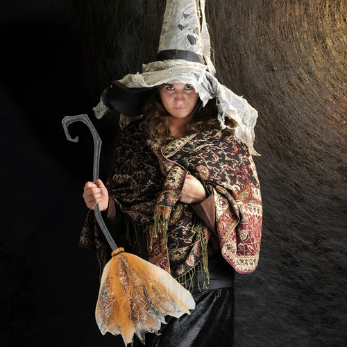Detachable witch broom - broom, prop