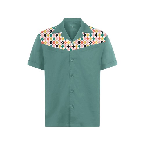 Men retro rockabilly cotton - rockabilly,