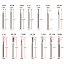 96 Types Dental Round Tungsten Carbide FG Bur For Surgical High Speed Handpiece