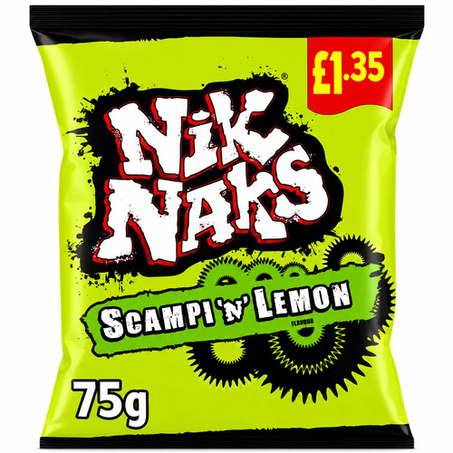 Nik naks scampi - scampi, lemon
