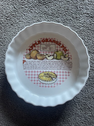 Fluted pie quiche dish ceramic - pie,