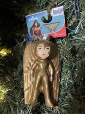 2025 Wonder Woman WW84 Christmas Tree Ornament w Gold Wings Justice League New