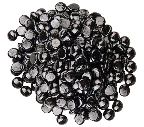 Round glass pebbles - round,