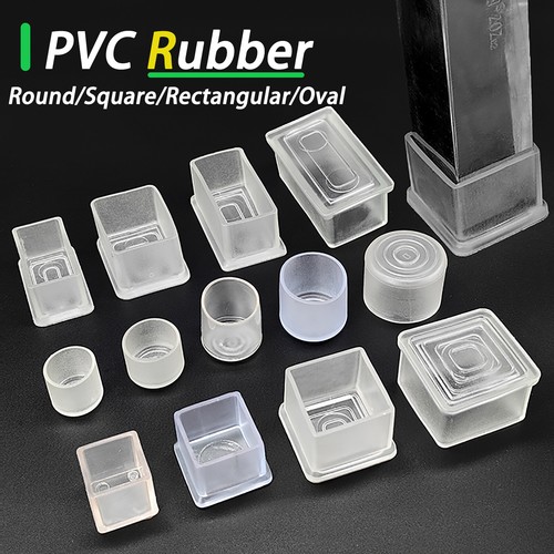 Clear pvc rubber chair leg - pvc,