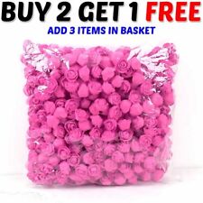 500 Foam Mini Roses WHOLESALE Heads Buds Small Flowers Wedding Home Party UK