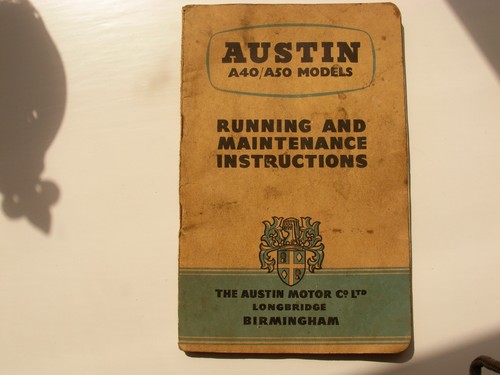 Austin a40 a50 model running - austin,