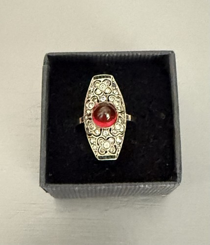 Sterling silver ruby - &,