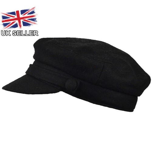 Black wool blend fiddler - black,