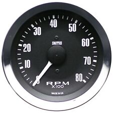 Smiths Classic 80mm Rev Counter 0-8,000rpm Chrome Bezel