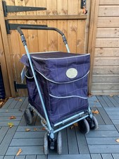 Sholley Shopping Trolley Foldable Twin Wheel Adjustable Handle Height